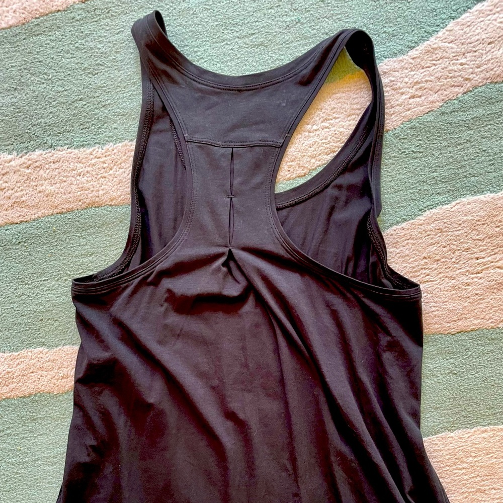 Lululemon Black Pleated Love tank